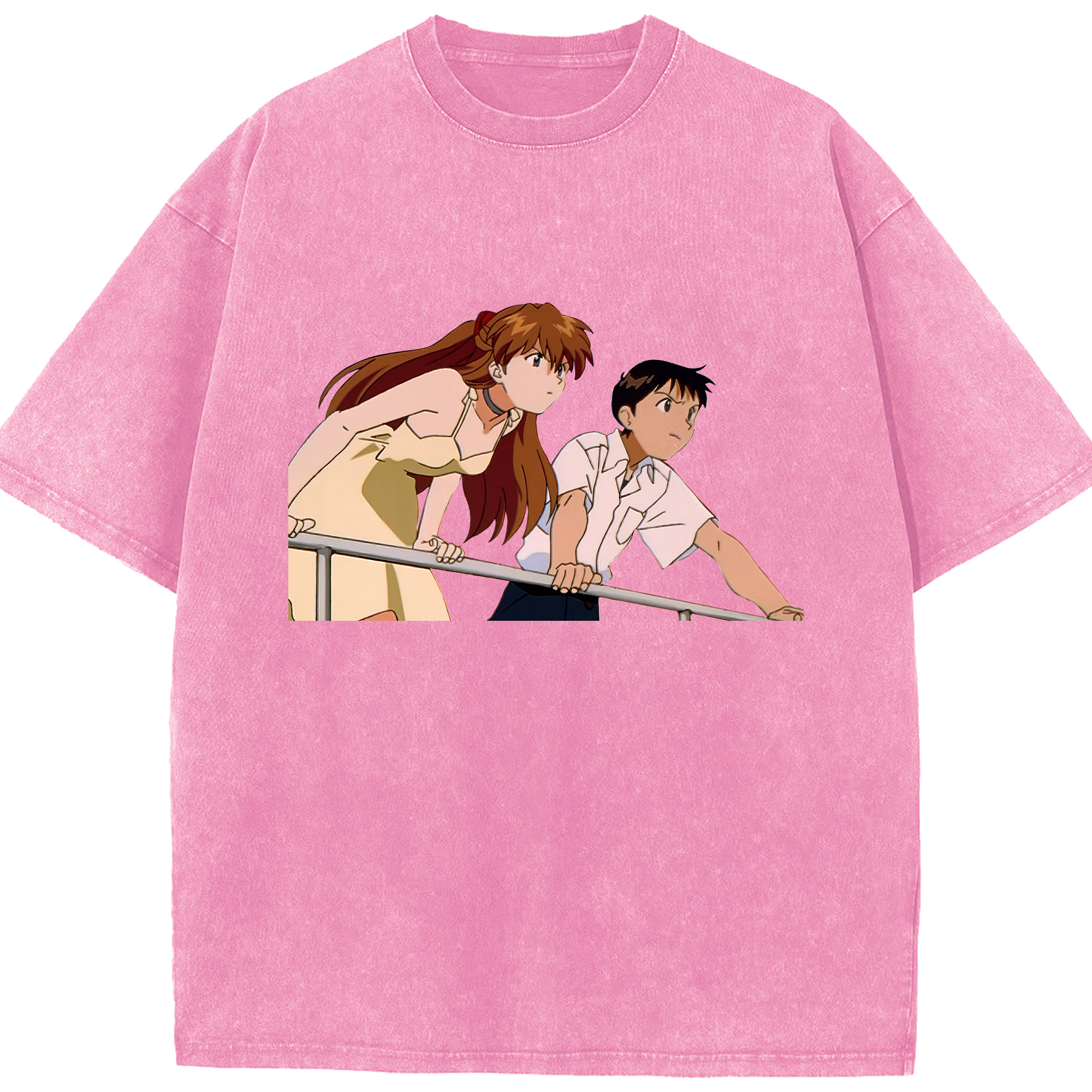 （画像用） EVA 新世紀エヴァンゲリオン 綿100% ヴィンテージ風 半袖Tシャツ（フロントプリント）